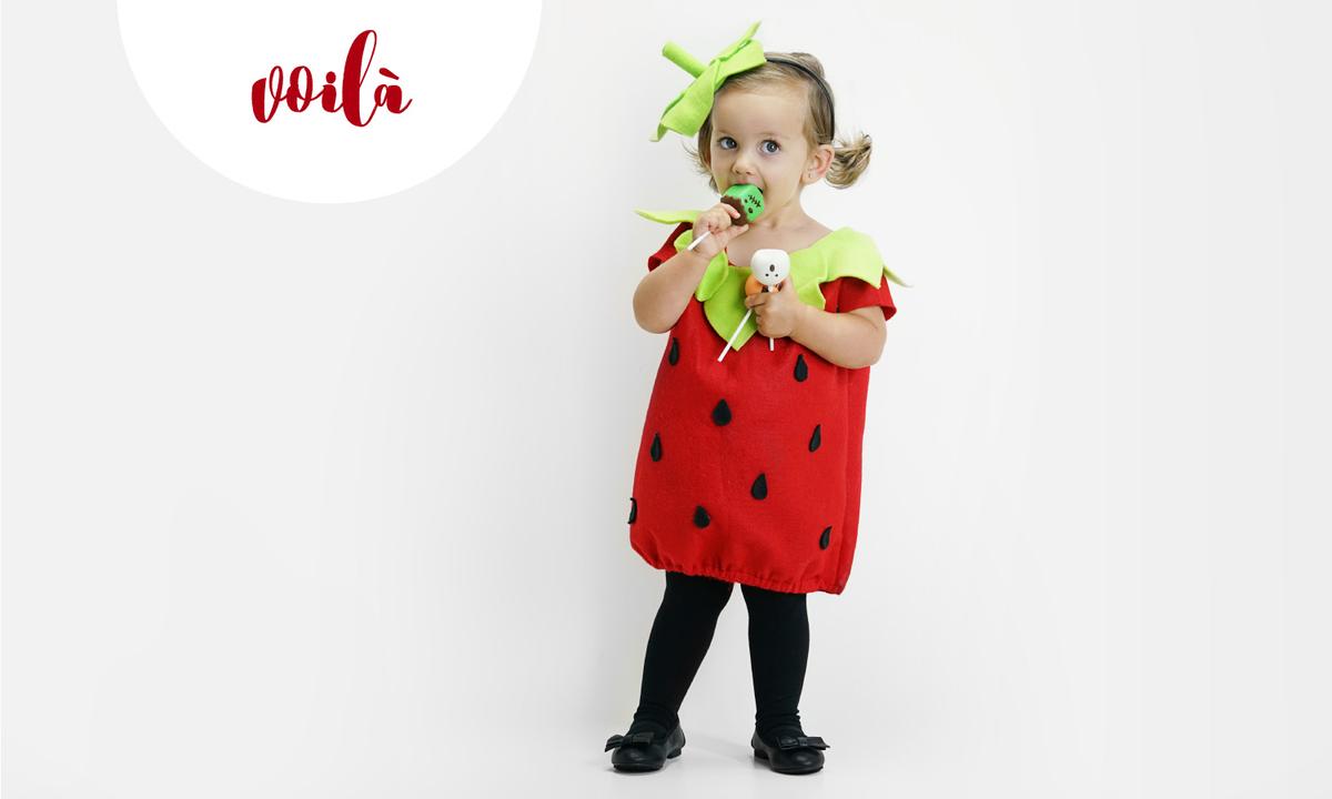 DIY Strawberry Costumes for the Whole Family