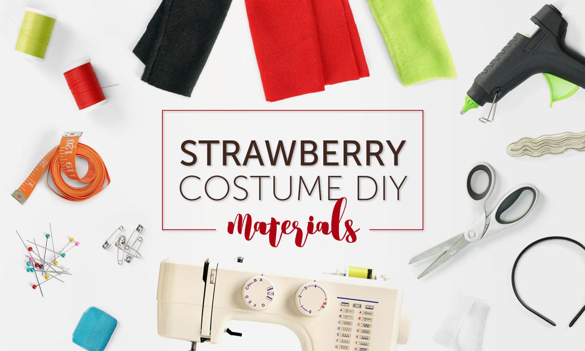 DIY Strawberry Costumes for the Whole Family