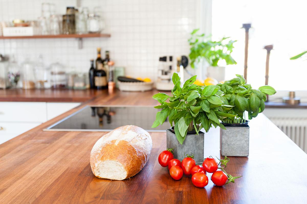 bread on counter