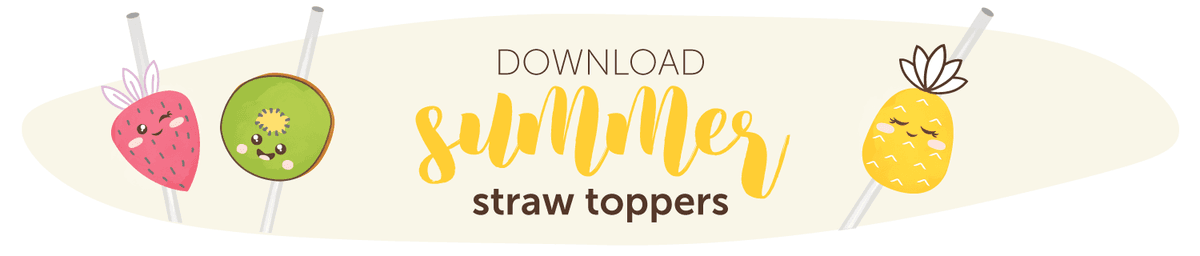 straw toppers animals