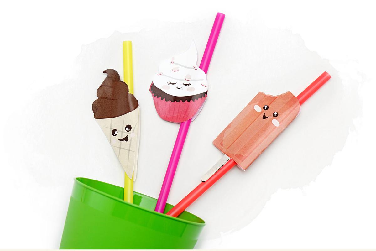 straw toppers animals