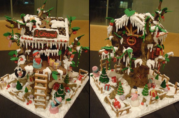 Caramel Gingerbread Treehouse